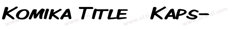 Komika Title   Kaps字体转换